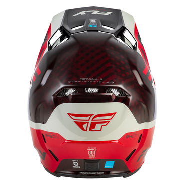 Fly Racing 2026 Motocross Helmet Formula S Byte Carbon Red Grey