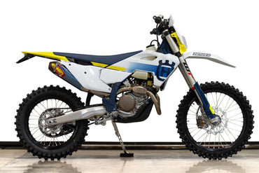 FMF Factory 4.1 RCT Blue Slip-On Carbon End Exhaust Silencer For Husqvarna FC 250 2019-2022