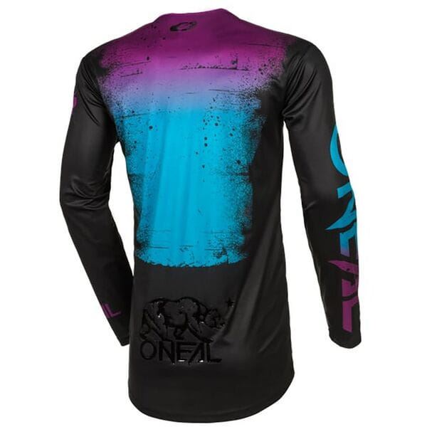 O'Neal 2024 Motocross Jersey Mayhem Scarz Black Blue Purple