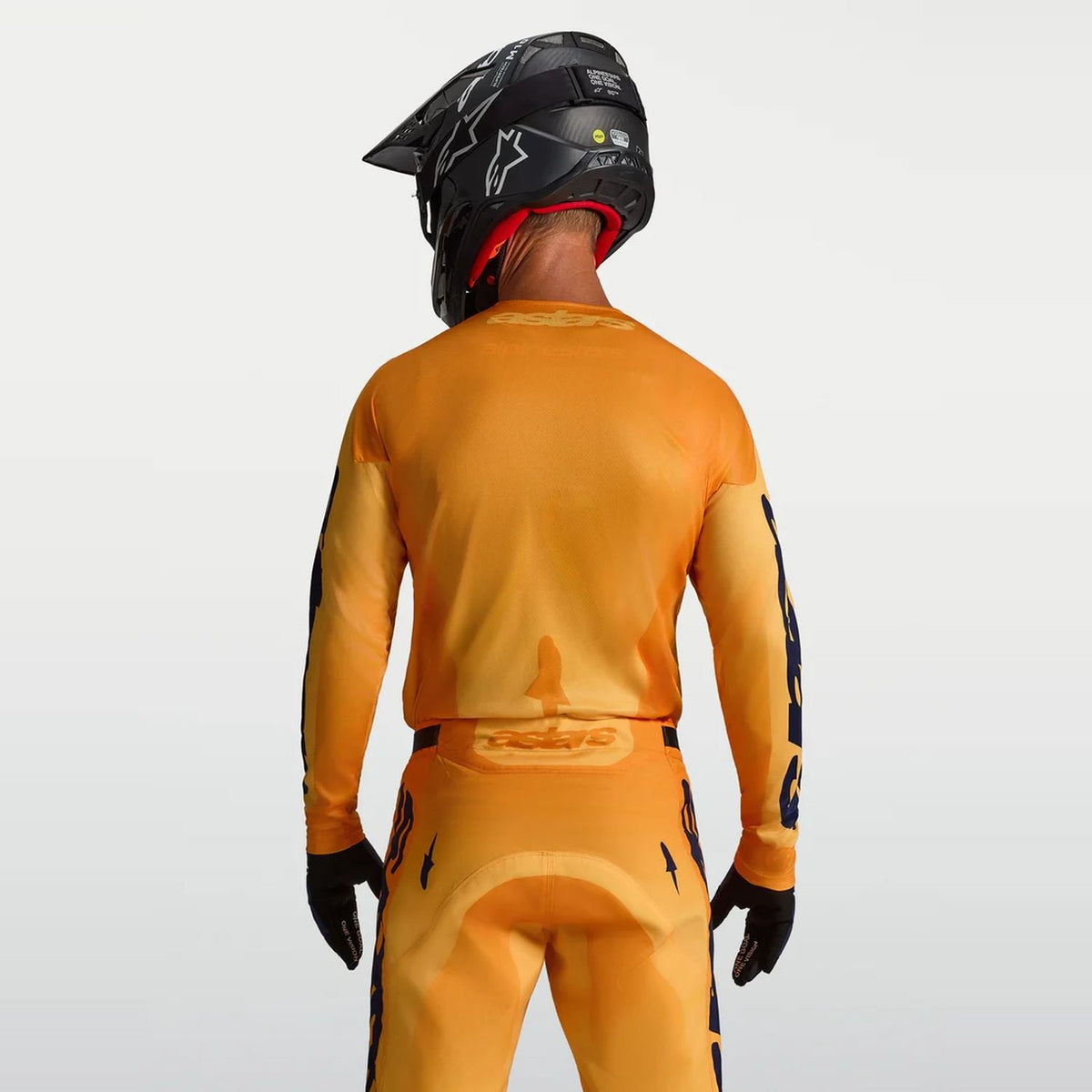 Alpinestars 2027 Racer Amber MX Jersey Orange Gold Deep Blue