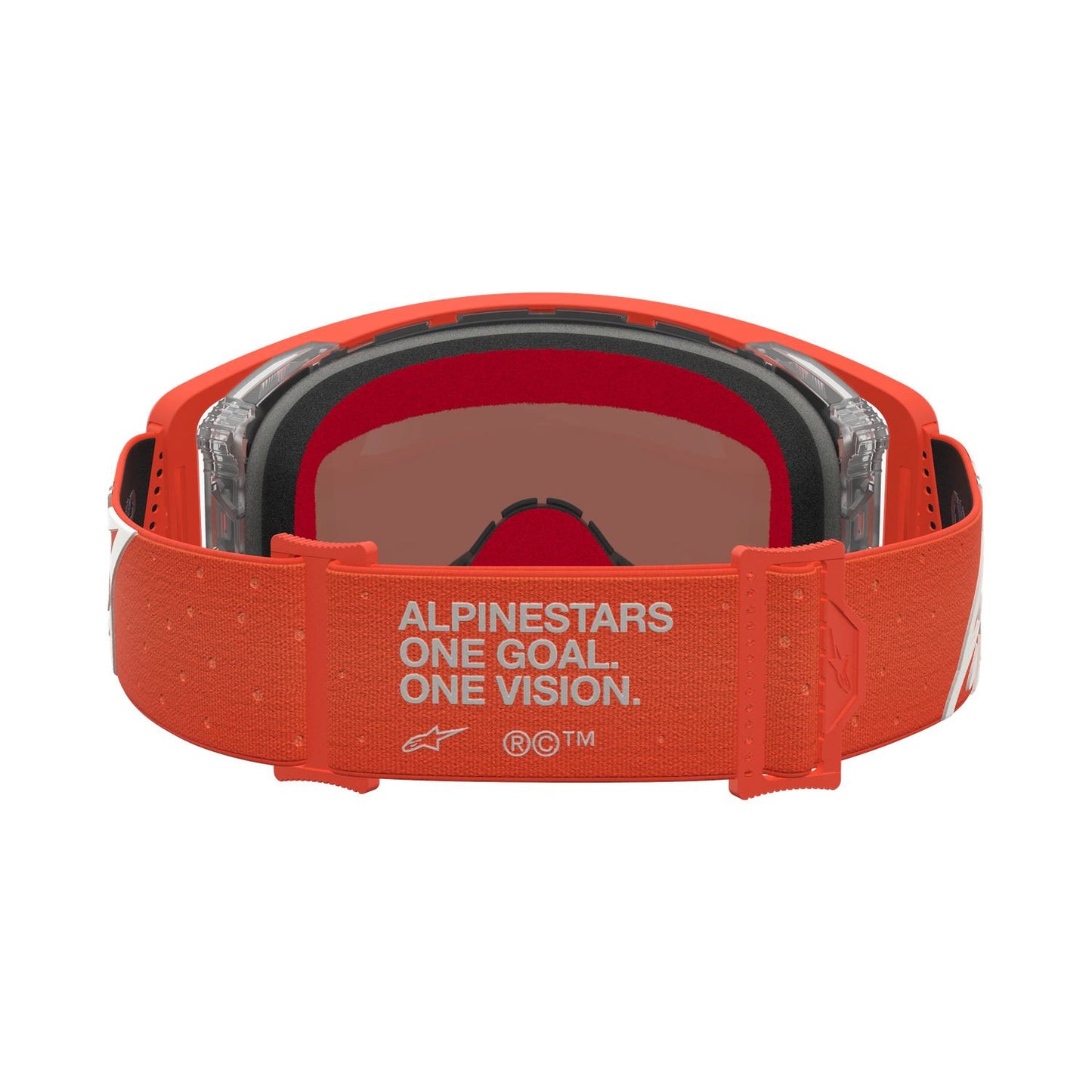 Alpinestars 2027 Supertech Vesta MX Goggles Orange Mirror Silver