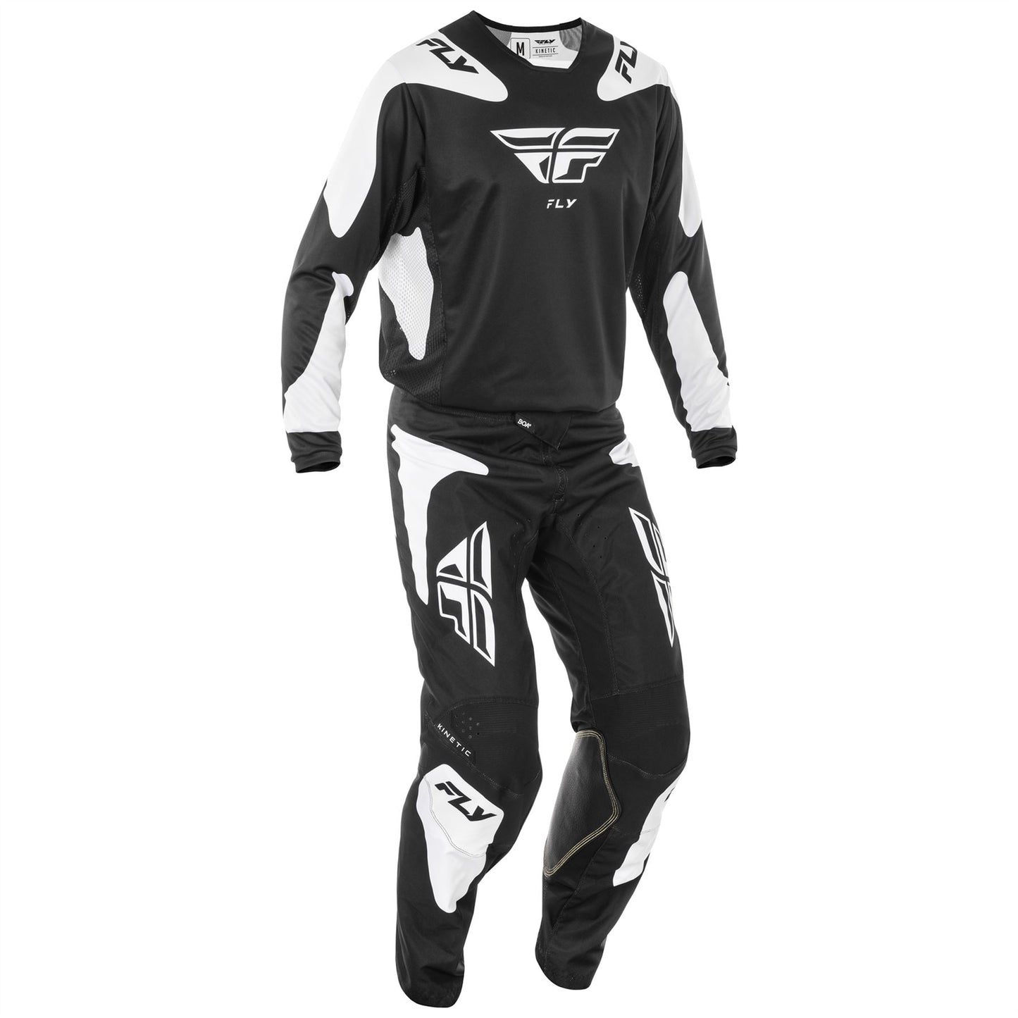 Fly Racing 2025 Kinetic Sym Motocross Pants Black White