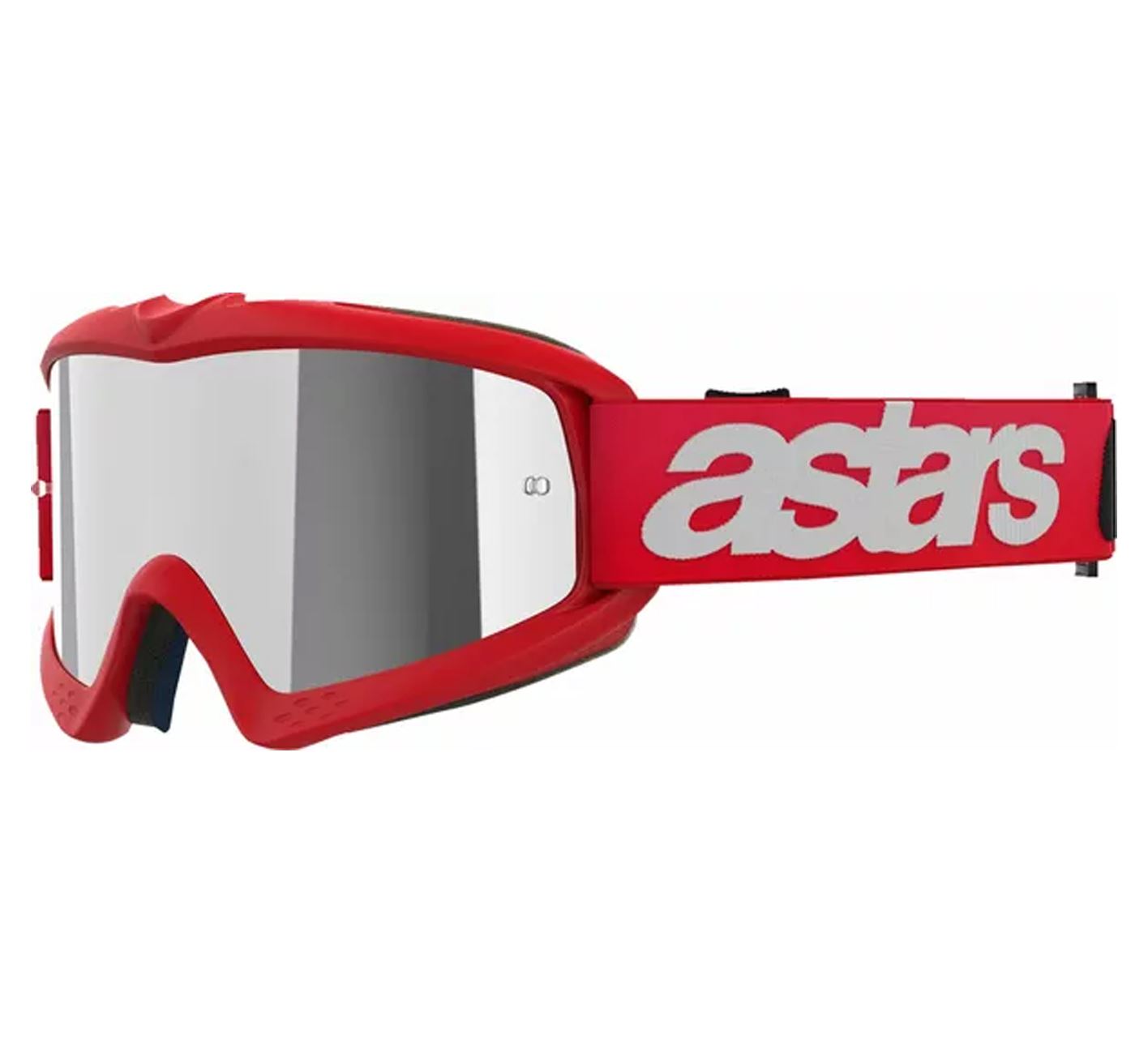 Alpinestars 2025 Goggles Youth Vision Blaze Red Mirror Silver