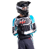 Troy Lee Designs 2025 Motocross SE PRO Wavez Combo Kit Phantom Turquoise
