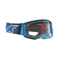 Alpinestars 2027 Supertech Dura Air Fluid MX Goggles Blue Fade Silver Clear