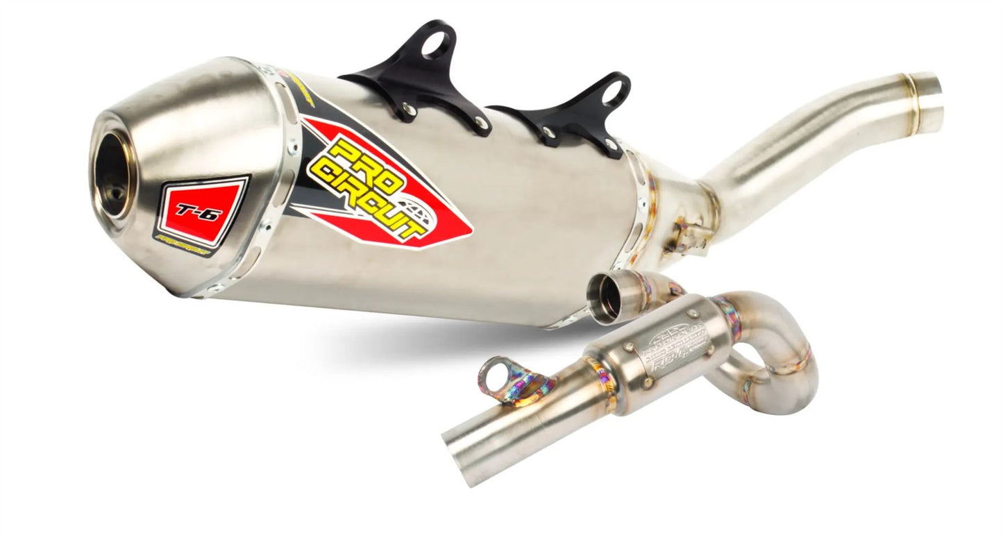 Pro Circuit T-6 BC Stainless/Titanium Exhaust System For KTM SX-F 450 2023-2026