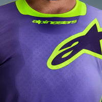 Alpinestars 2026 Racer Portl Motocross Jersey Purple Yellow Flo