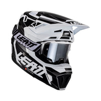 Leatt 2023 Helmet Moto 7.5 V23 White with 4.5 Goggles & Helmet Bag