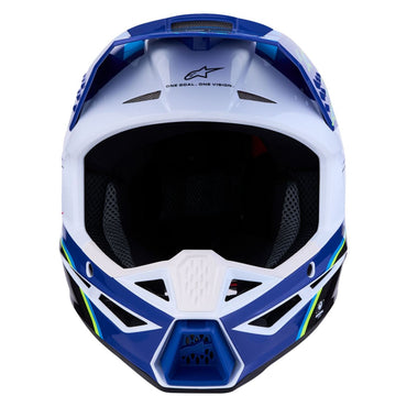 Alpinestars 2027 S-M3 Youth Falcon MX Helmet Blue White Black Pink