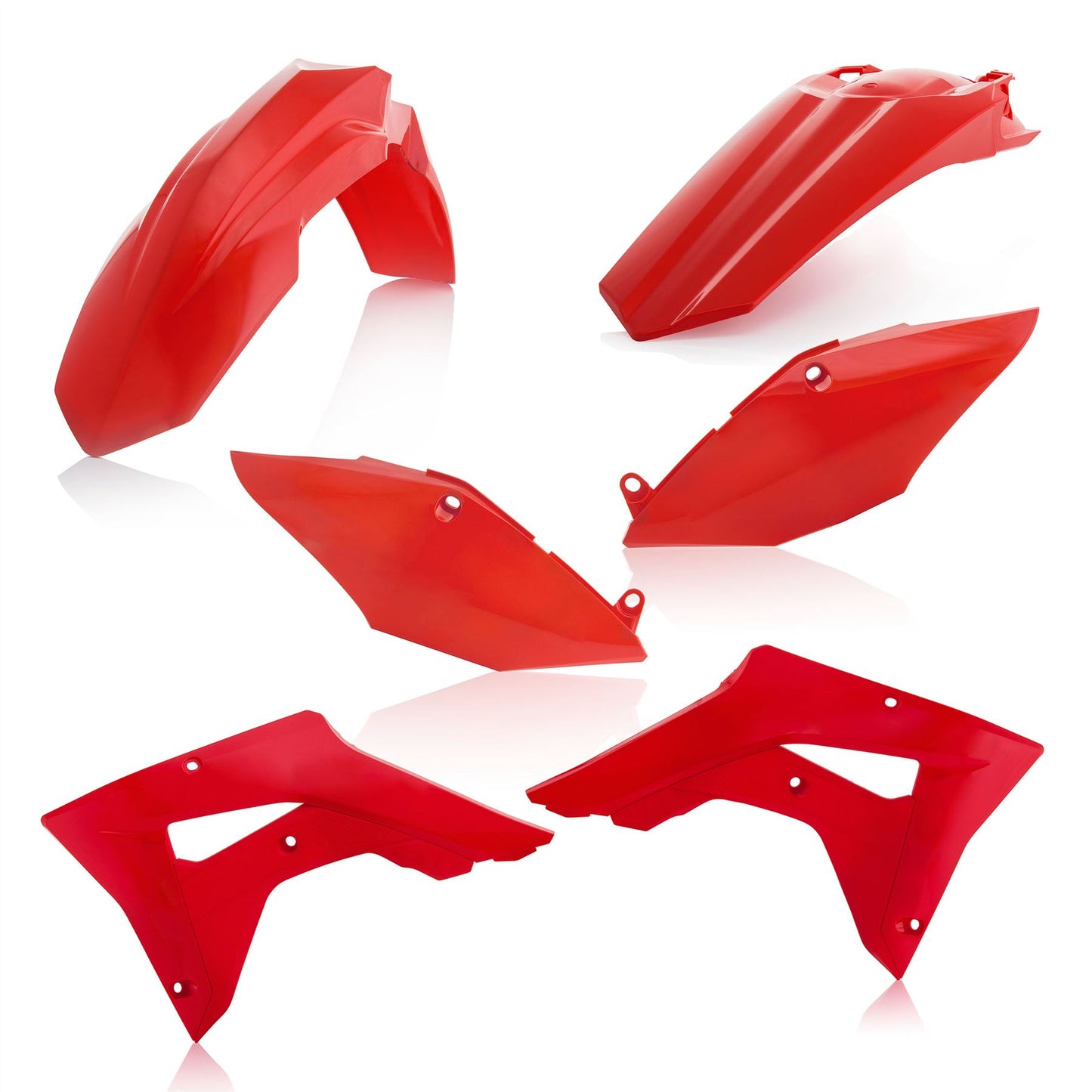 Acerbis Plastic Kit Red For HONDA CRF 450 RX 2017-2020