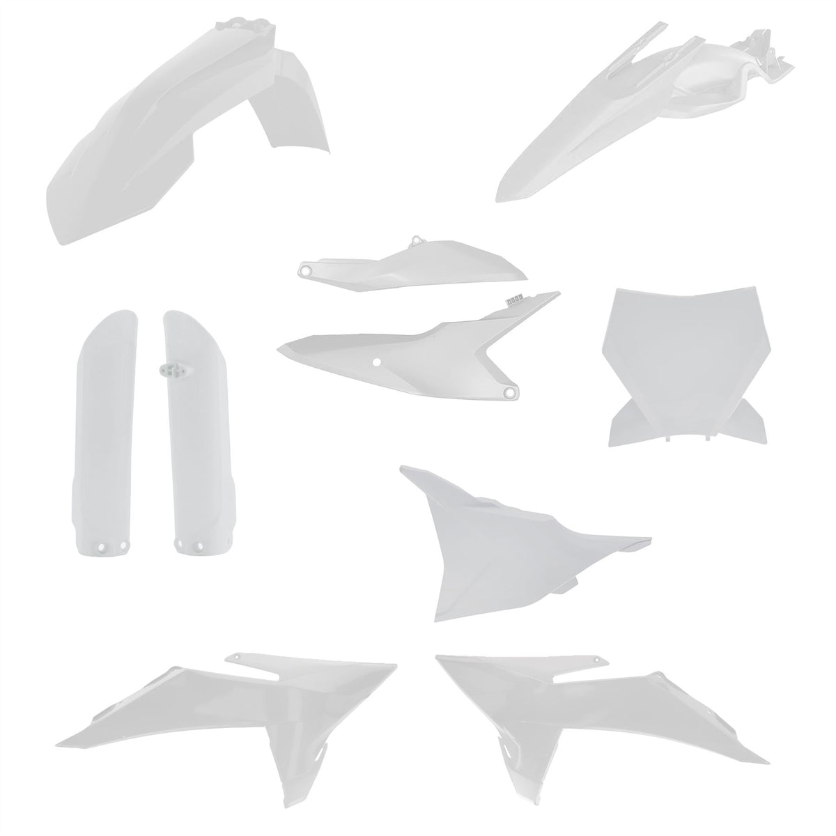 Acerbis Full Plastic Kit White For KTM SX 85 2025-2027