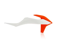 Acerbis Radiator Rad Scoops White Orange For KTM EXC-F 250 2020-2023