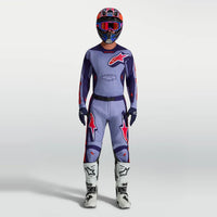 Alpinestars 2027 Racer Air Hunt MX Combo Kit Light Violet Deep Purple Pink Fluo