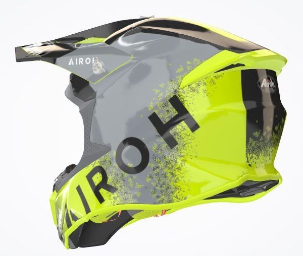 Airoh Helmet  Twist 2.0 Bit Yellow Gloss