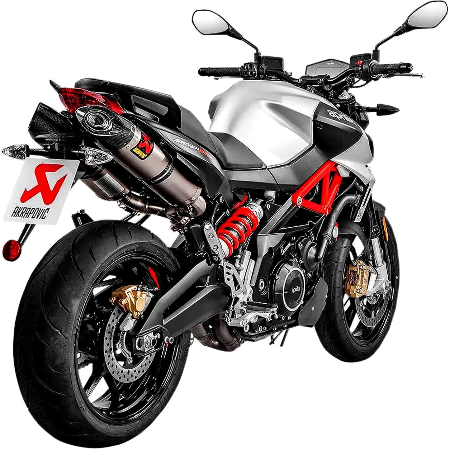 Akrapovic Titanium Line Dual Slip On Silencer For Aprilia SL 900 ABS Shiver 2017-2020