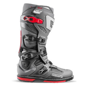 Gaerne SG22 Motocross Boots Anthracite Red