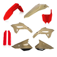Acerbis Full Plastic Kit Red Gold For HONDA CRF 450 R 2021-2024