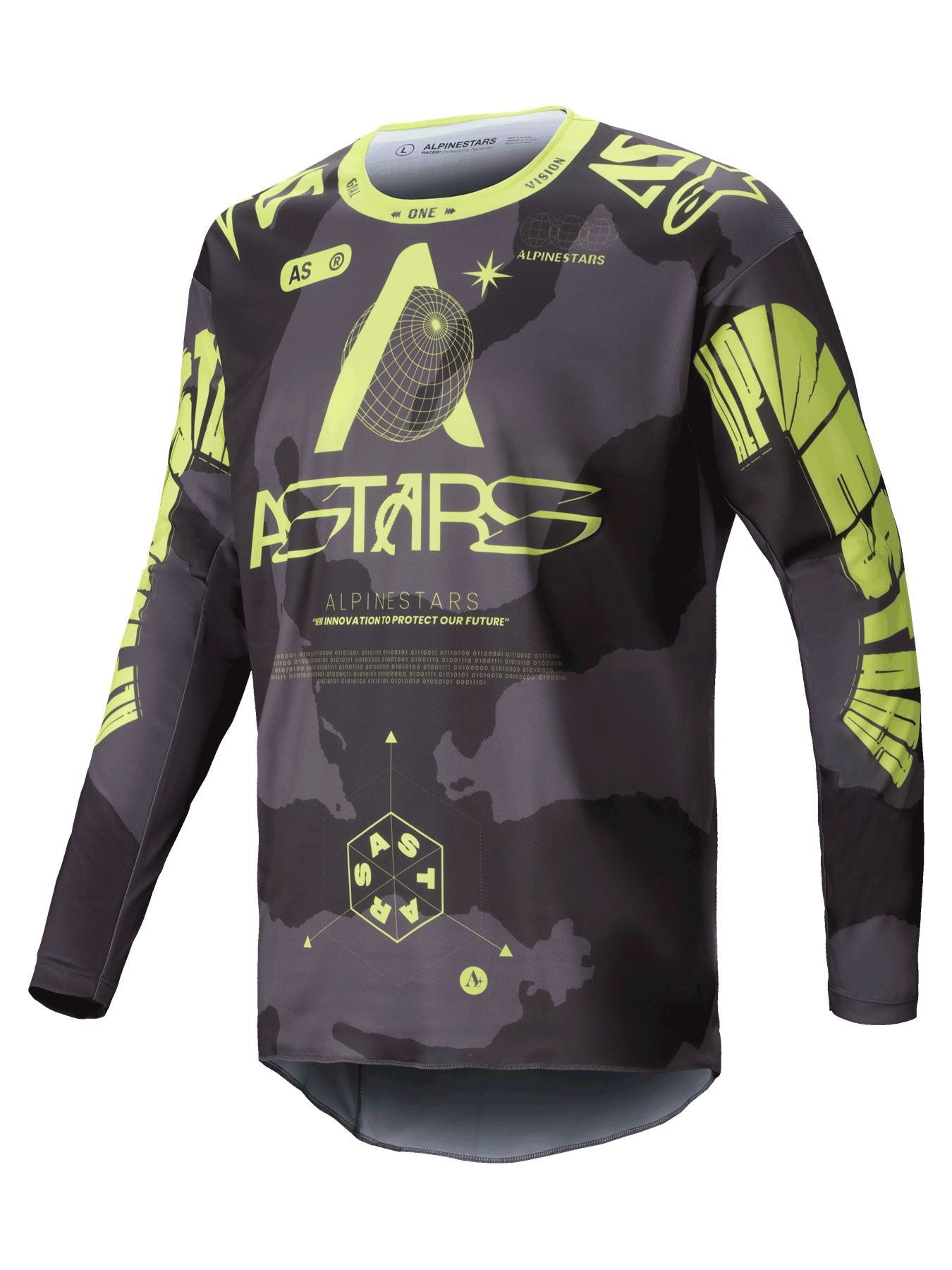 Alpinestars 2025 Racer Hollow Motocross Combo Kit Dark Camo Yellow Fluo