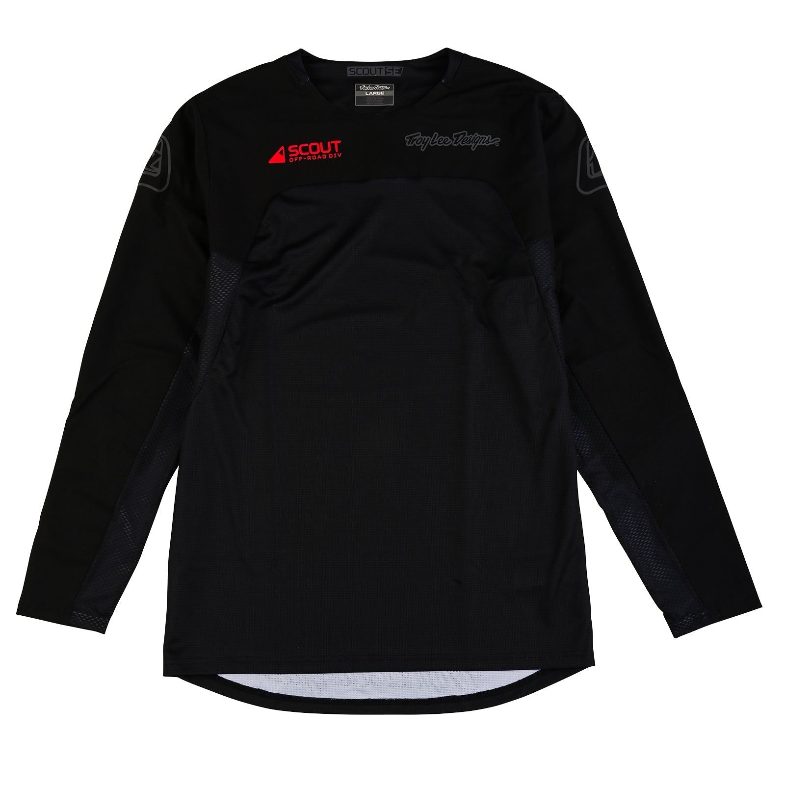 Troy Lee Designs 2025 Enduro SCOUT SE Systems Jersey Black