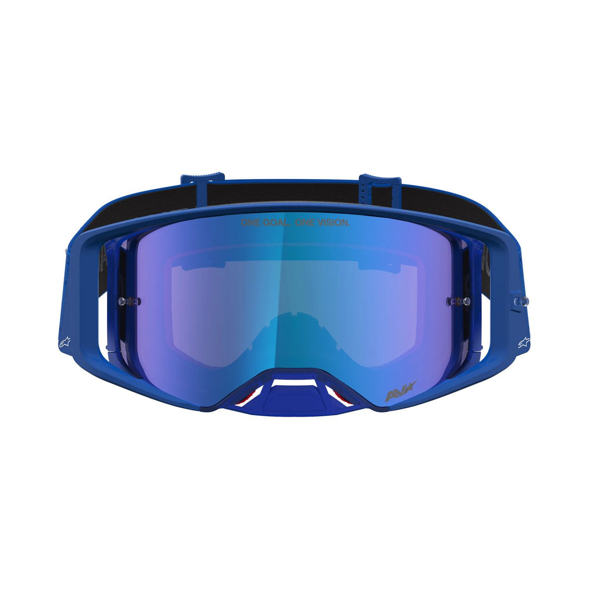 Alpinestars 2027 Supertech Vesta MX Goggles Blithe Blue White Mirror Blue