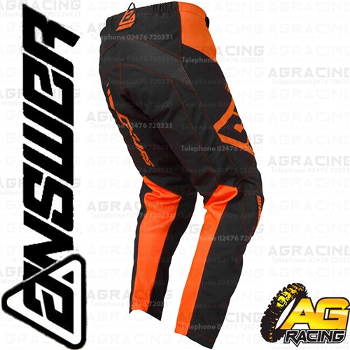 Answer Racing 2019 Youth Kids Syncron Drift Flo Orange Charcoal Pants Trousers