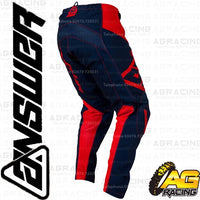 Answer Racing 2019 Youth Kids Syncron Drift Bright Red Midnight Pants Trousers