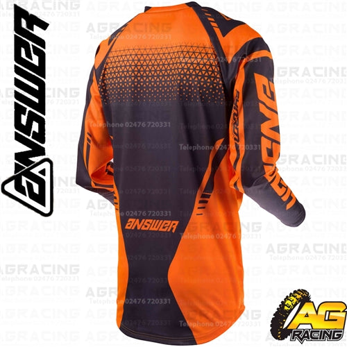 Answer Racing 2019 Youth Kids Syncron Drift Flo Orange Charcoal Race Jersey Top