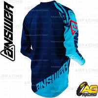 Answer Racing 2019 Youth Kids Syncron Flow Astana Indigo Bright Red Race Jersey Top