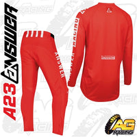 Answer 2023 Syncron Merge Kit Pants Shirt Red   A23