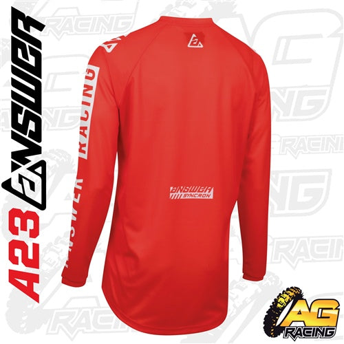 Answer 2023 Syncron Merge Kit Pants Shirt Red   A23