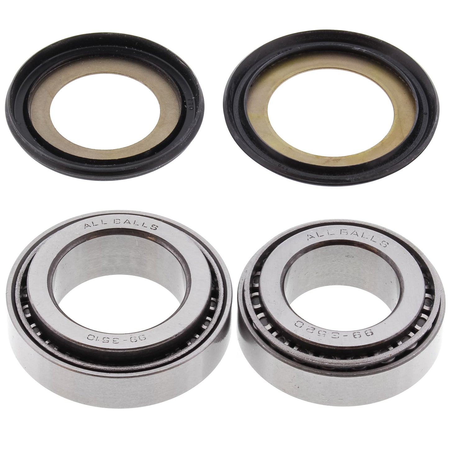 All Balls Steering Head Stem Bearing Kit For Honda CR 125R 1990-1992