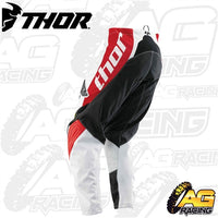 Thor Motocross Phase Streak Red White Pants