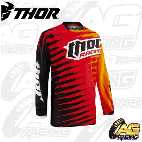 Thor Phase Vented Rift Red Combo Kit