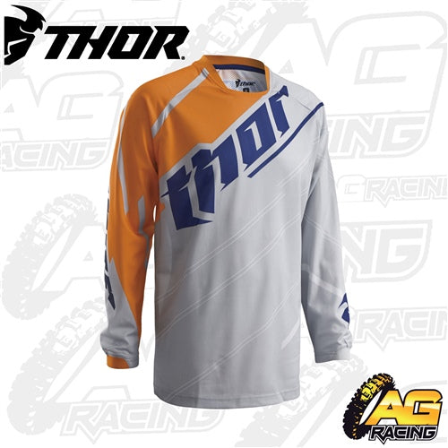 Thor Phase Vented Grey Cement Orange Combo Kit