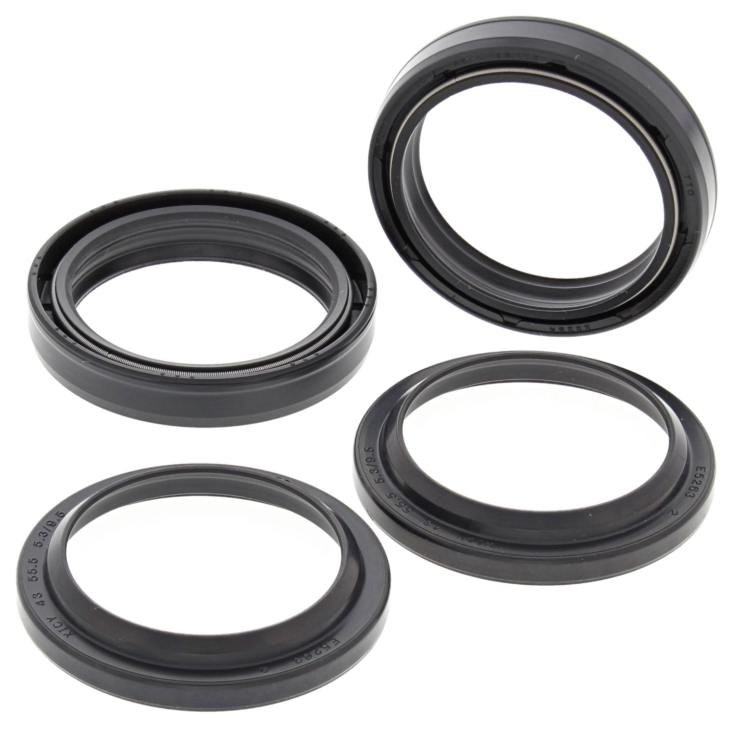 All Balls Fork Oil Seals & Dust Seals Kit For Kawasaki KDX 220 1997-2005
