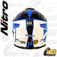 Nitro Youth Helmet MX 620 Podium Black Blue White