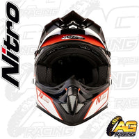 Nitro Adult Helmet MX 620 Podium Black Red White