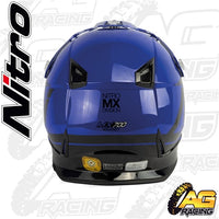 Nitro Helmet MX 700 Holeshot Black Blue Adult