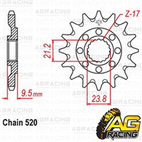 Apico Steel Front Sprocket 520 Pitch For Honda CRF 450X 2005-2019