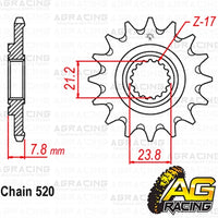 Apico Steel Front Sprocket 520 Pitch For Honda CRF 250R 2018-2019