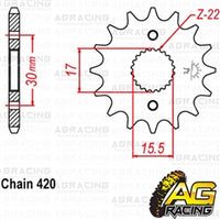 Apico Steel Front Sprocket 420 Pitch For Honda CRF 70F 2004-2012