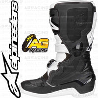 Alpinestars Tech 7S Youth Kids Boots Black White