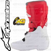 Alpinestars Tech 7S Youth Kids Boots White Red Grey