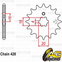 Apico Steel Front Sprocket 420 Pitch For Kawasaki KX 85 2001-2018