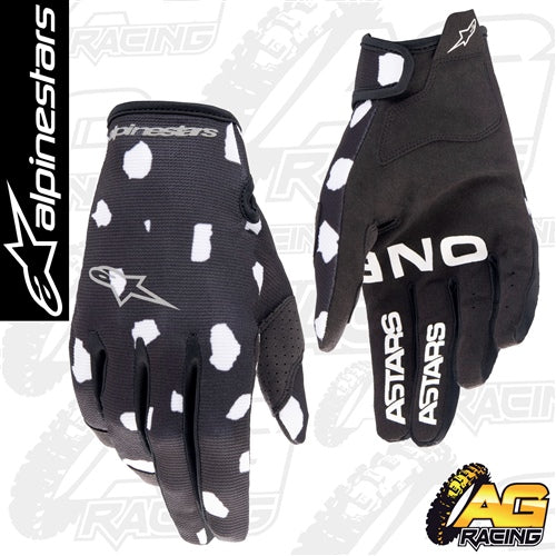 Alpinestars 2023 Radar Black White Kids Gloves