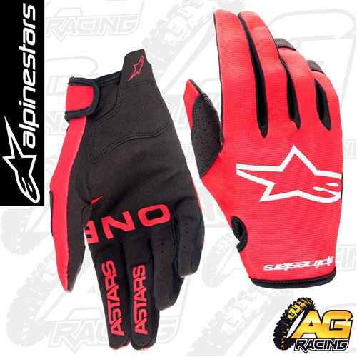Alpinestars 2023 Radar Mars Red Kids Gloves