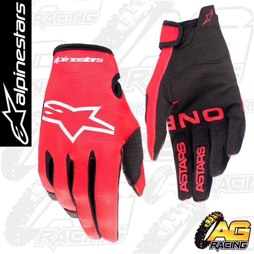 Alpinestars 2023 Radar Mars Red Kids Gloves