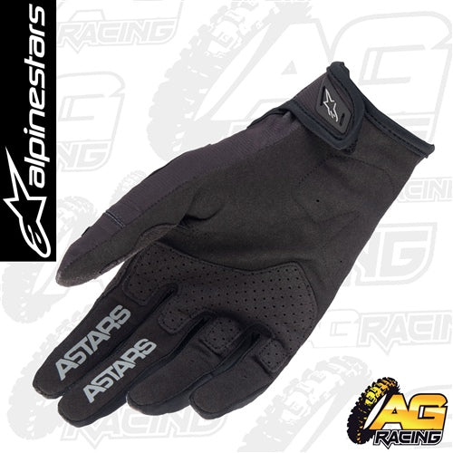 Alpinestars 2023 Techstar Black Brushed Silver Gloves
