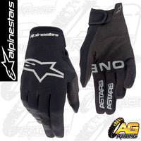 Alpinestars 2023 Radar Black Brushed Silver Gloves