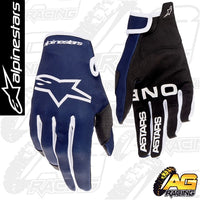 Alpinestars 2023 Radar Night Navy White Gloves